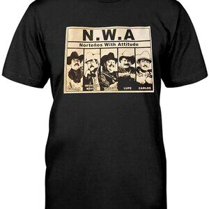 Nwanortenos With Attitude Graphic T-Shirt Street Culture Fan Gift Casual Apparel